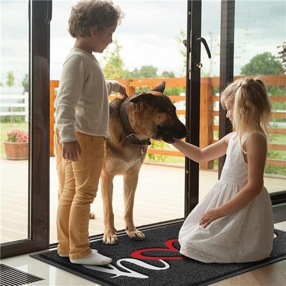 Home Cute Door Mat Durable Low Profile Floor Mat Non Slip Indoor Outdoor 30x17.5 - Picture 3 of 7